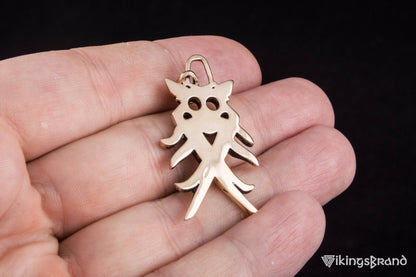 Vikings Big Aarhus Denmark Pendant Bronze Unique Jewelry