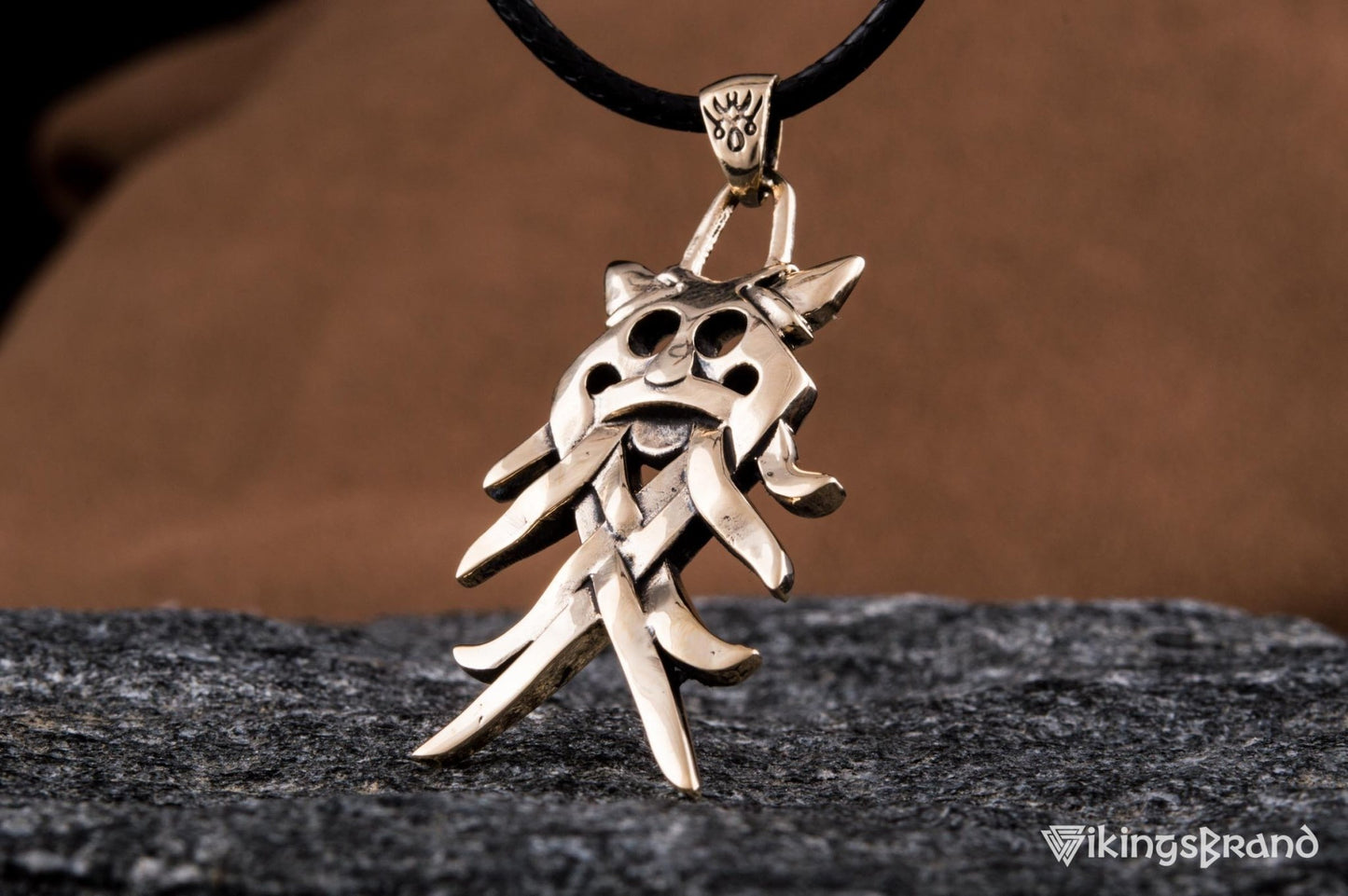 Vikings Big Aarhus Denmark Pendant Bronze Unique Jewelry