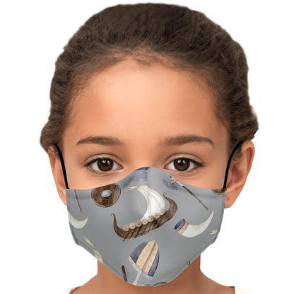 Vikings, Dragons and Ships Face Mask Cover
