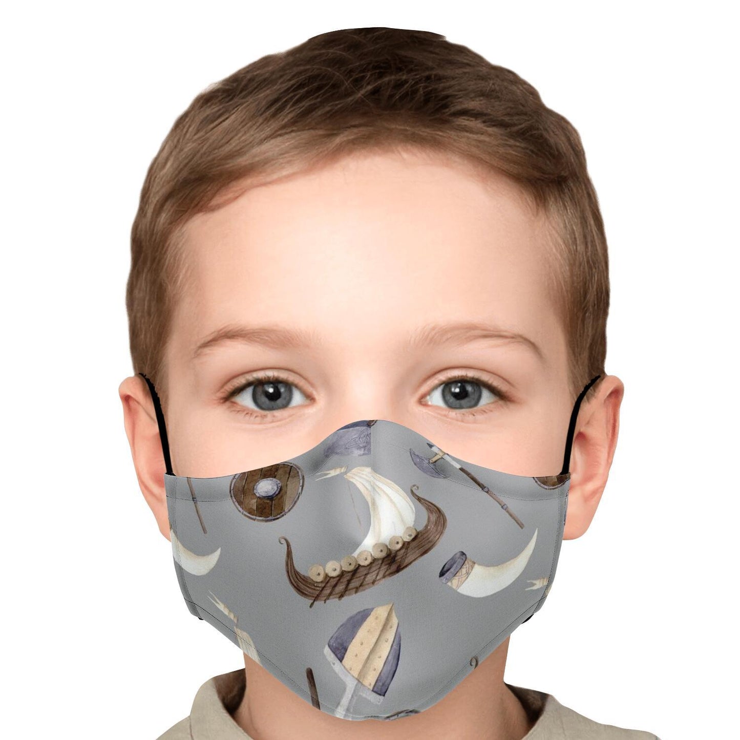 Vikings, Dragons and Ships Face Mask Cover