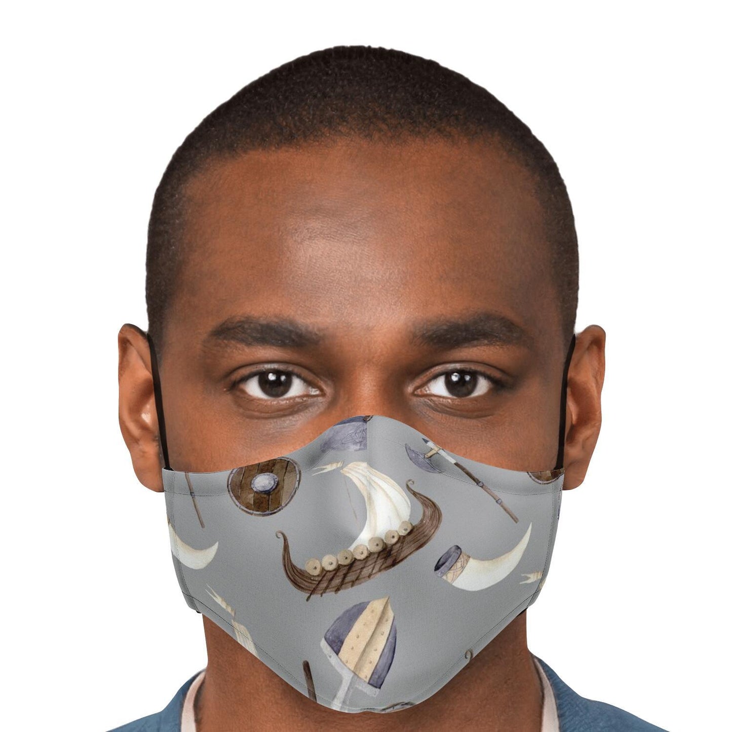 Vikings, Dragons and Ships Face Mask Cover