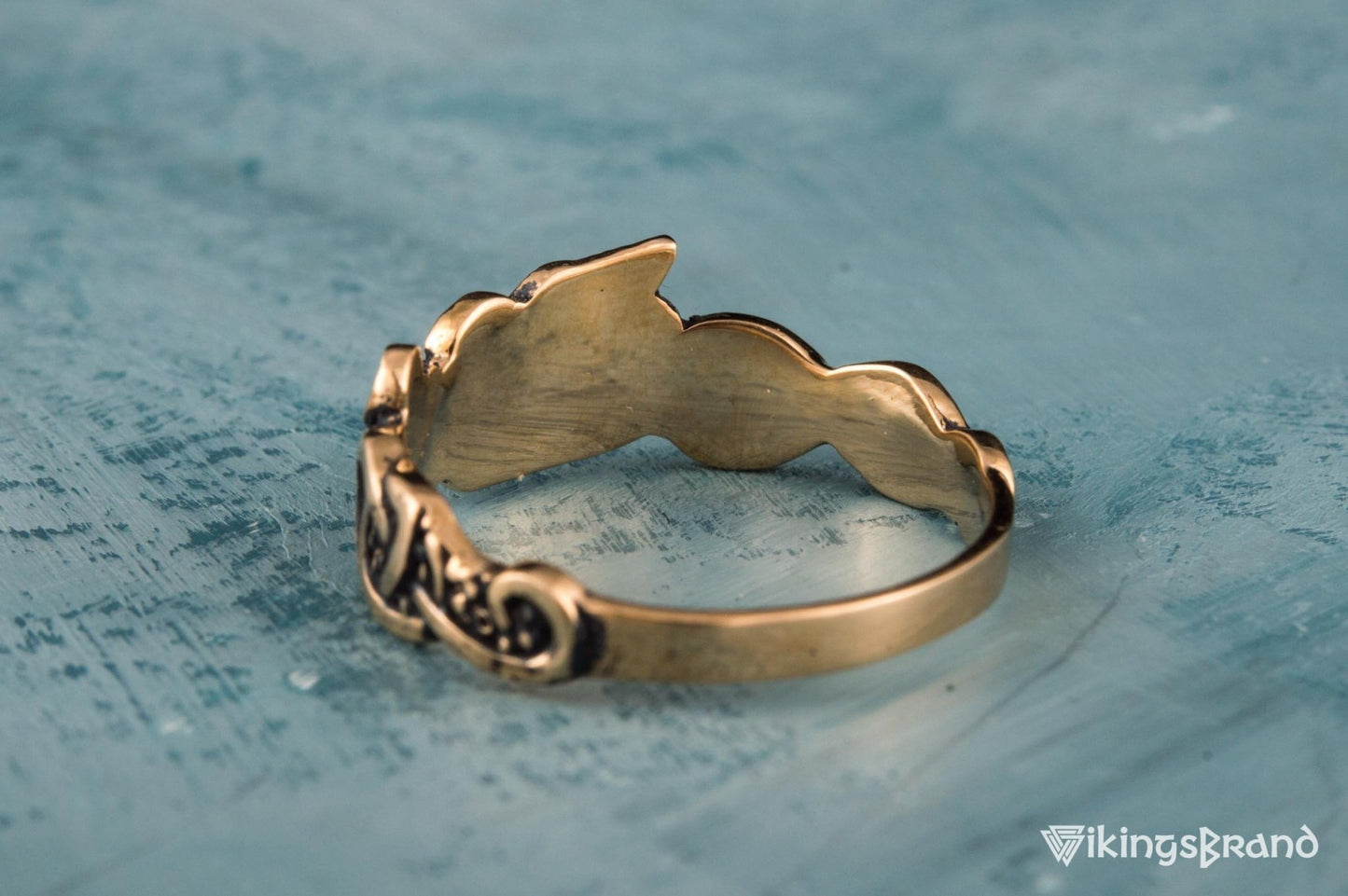 Vikings Fenrir Ring Handmade Bronze Unique Norse Jewelry
