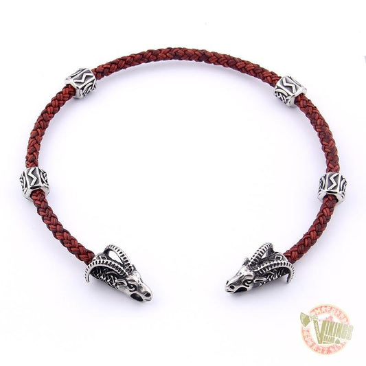 Vikings Goats of Thor Heads Chocker Necklace - VikingsBrand