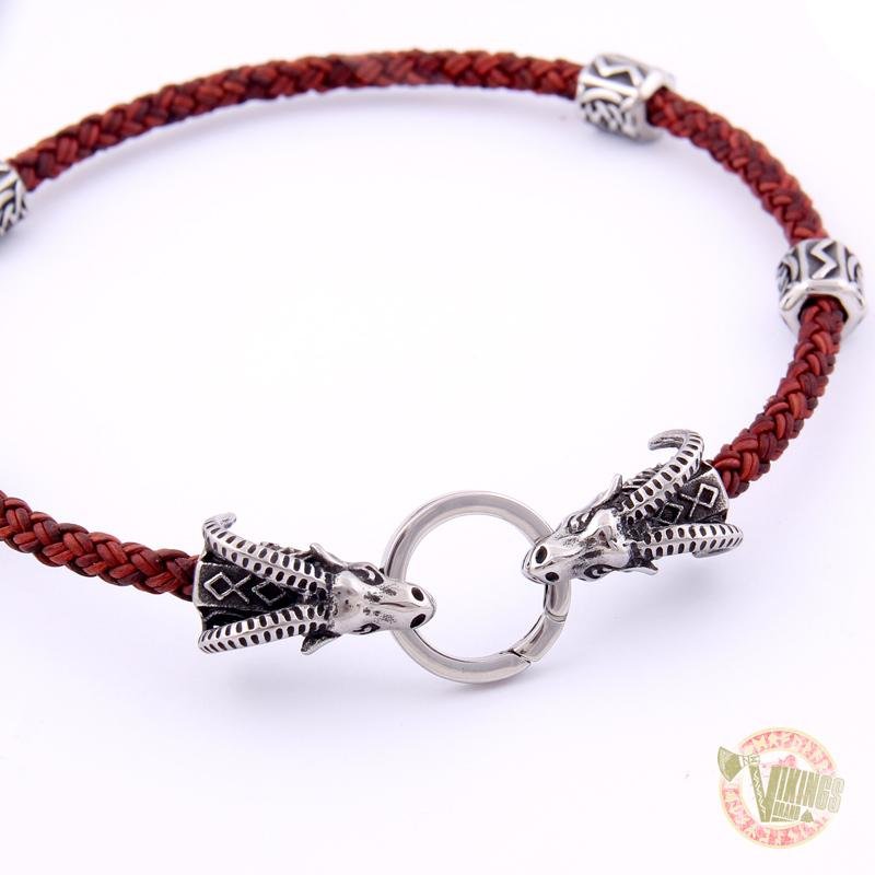 Vikings Goats of Thor Heads Chocker Necklace - VikingsBrand