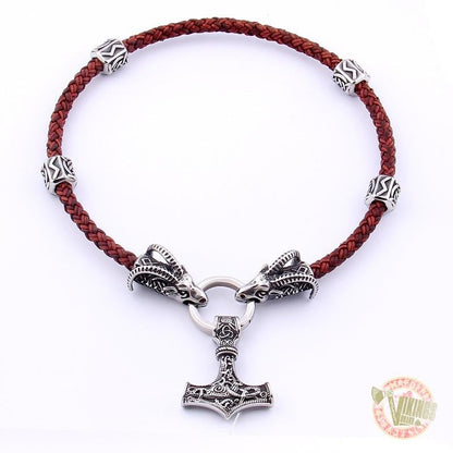 Vikings Goats of Thor Heads Chocker Necklace - VikingsBrand
