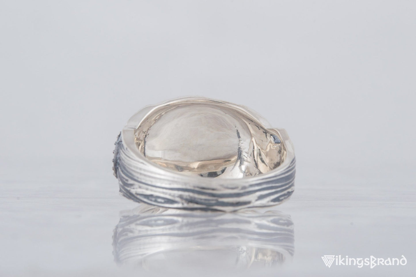 Vikings Helm of Awe Symbol Ring Sterling Silver Handmade Viking Jewelry