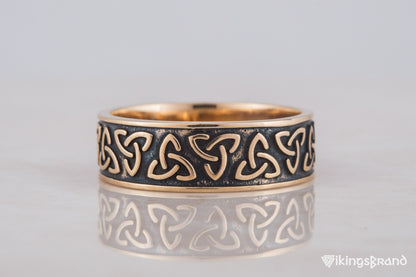 Vikings Triquetra Symbol Bronze Ring