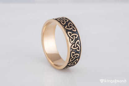 Vikings Triquetra Symbol Bronze Ring