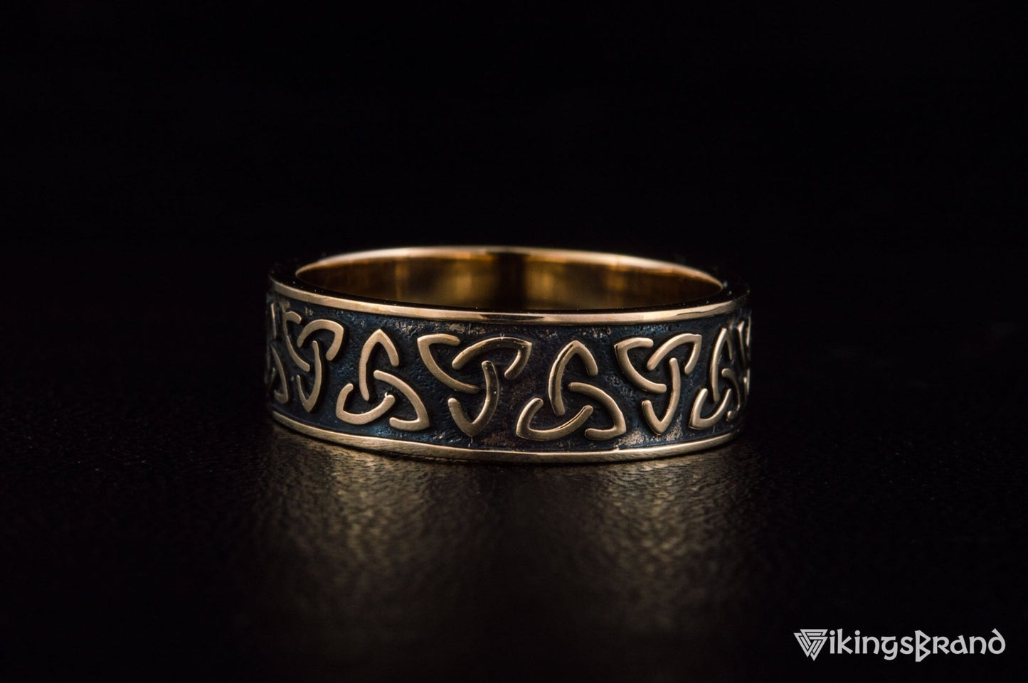 Vikings Triquetra Symbol Bronze Ring
