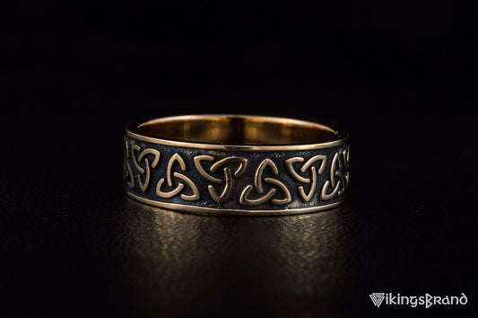 Vikings Triquetra Symbol Bronze Ring