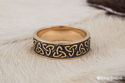 Vikings Triquetra Symbol Bronze Ring