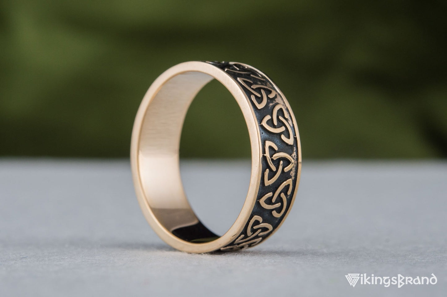 Vikings Triquetra Symbol Bronze Ring