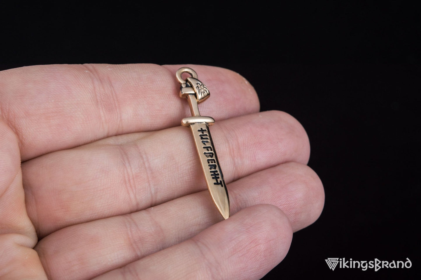 Vikings Ulfberht Sword Pendant Bronze Viking Jewelry
