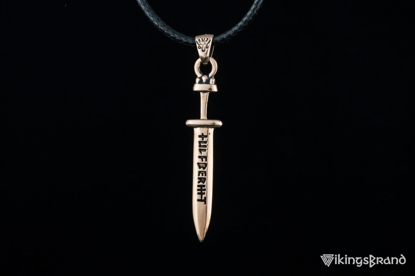 Vikings Ulfberht Sword Pendant Bronze Viking Jewelry