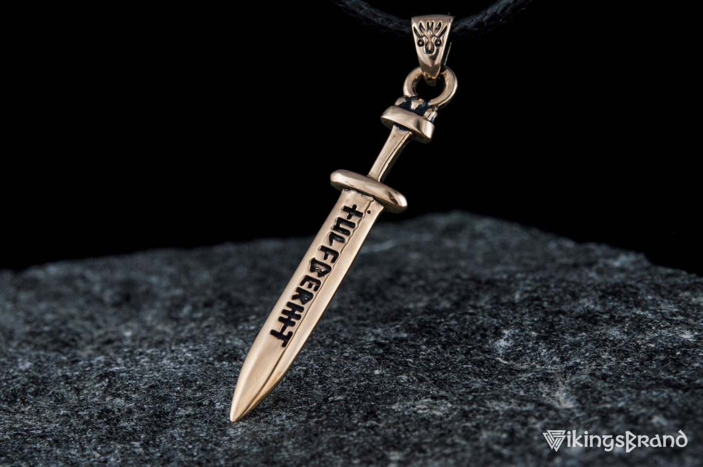 Vikings Ulfberht Sword Pendant Bronze Viking Jewelry