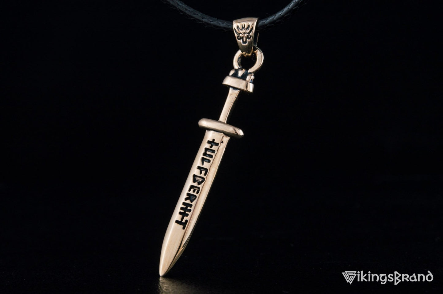 Vikings Ulfberht Sword Pendant Bronze Viking Jewelry