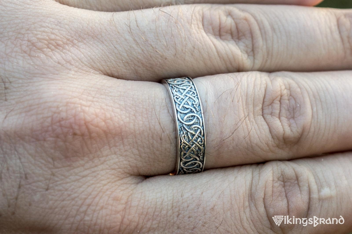 Vikings Urnes Ornament Ring Sterling Silver Handcrafted Jewelry