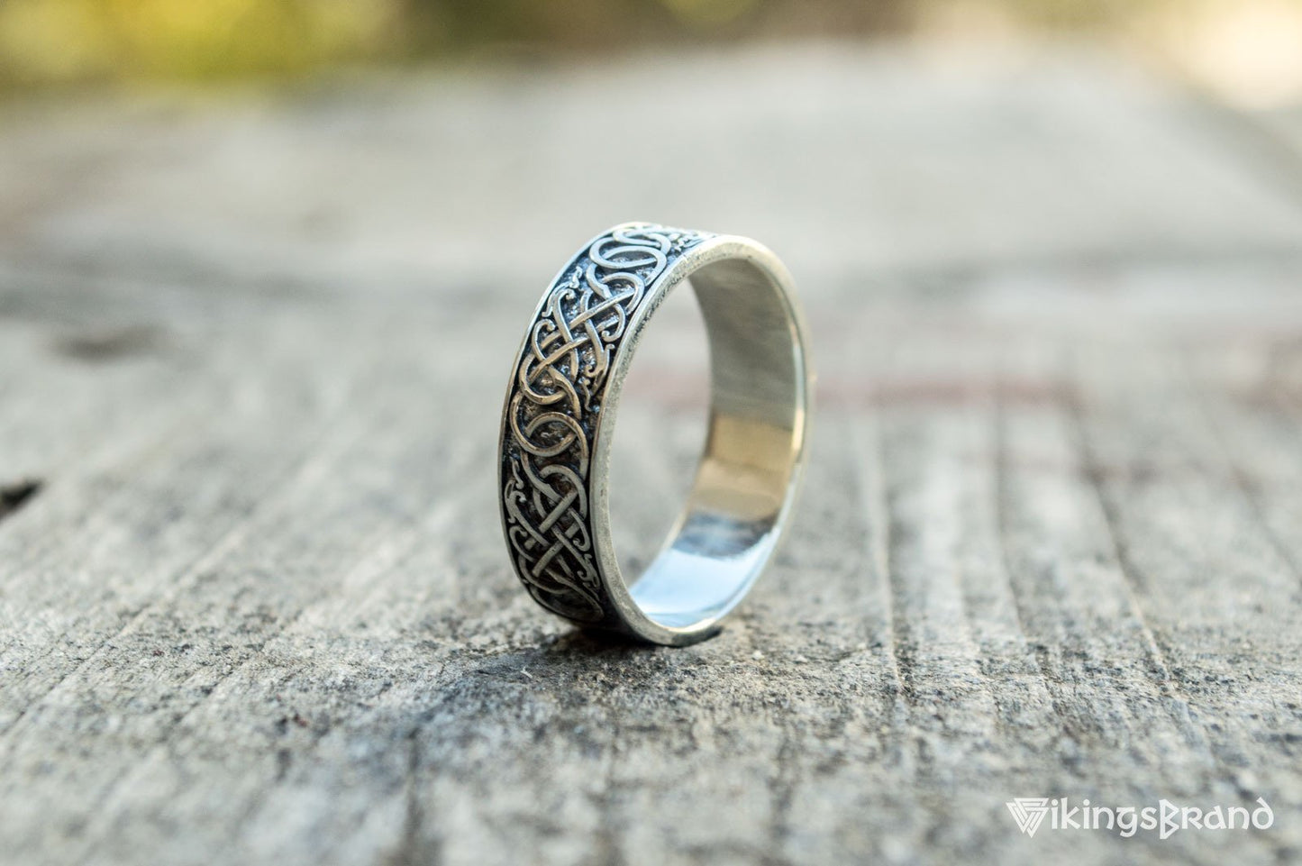 Vikings Urnes Ornament Ring Sterling Silver Handcrafted Jewelry