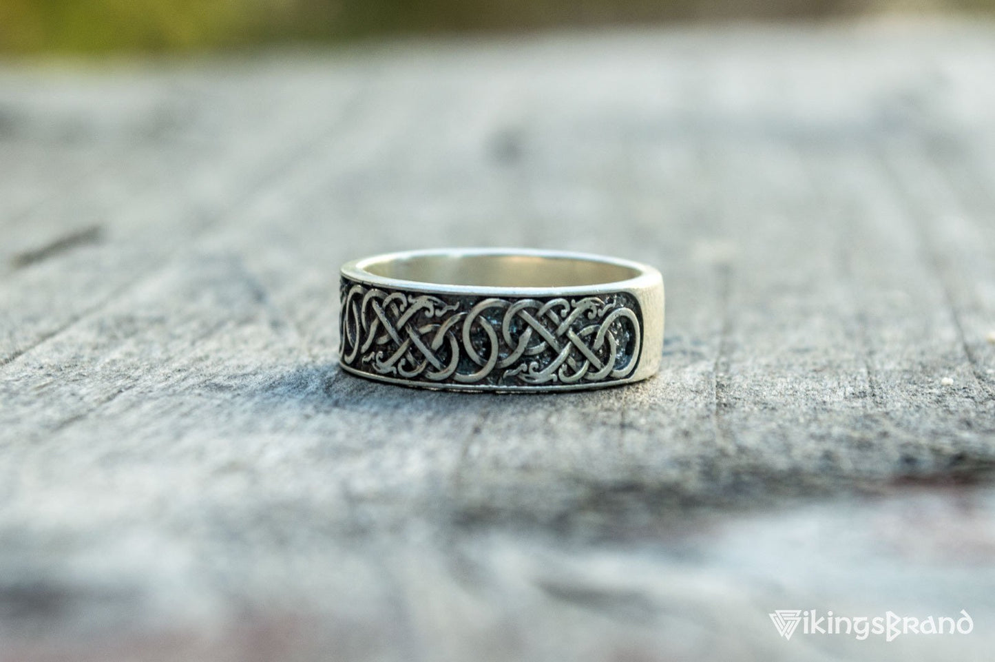 Vikings Urnes Ornament Ring Sterling Silver Handcrafted Jewelry