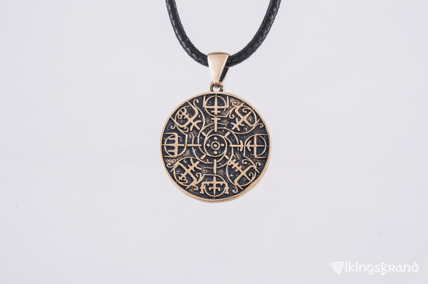 Vikings Vegvisir Symbol Pendant Bronze Norse Jewelry