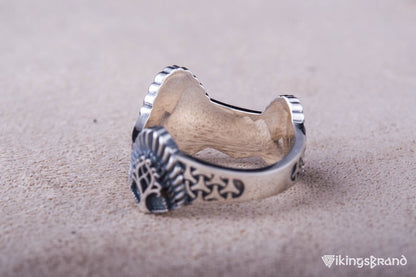 Vikings Yggdrasil Ring Sterling Silver Handmade Jewelry