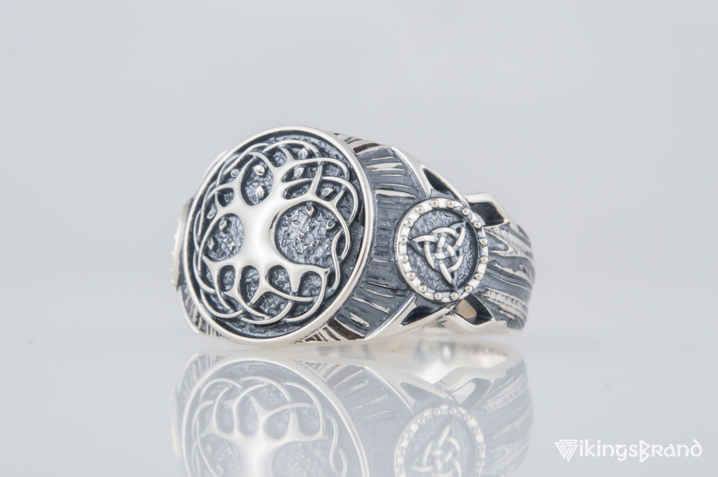 Vikings Yggdrasil Symbol Ring Sterling Silver Handmade Viking Jewelry