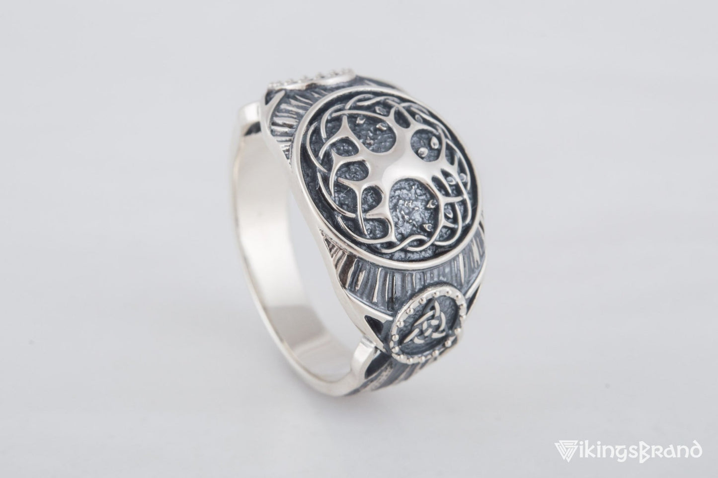Vikings Yggdrasil Symbol Ring Sterling Silver Handmade Viking Jewelry