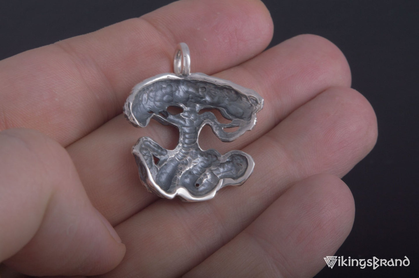 Vikings Yggdrasil World Tree Sterling Silver Pendant Norse Jewelry