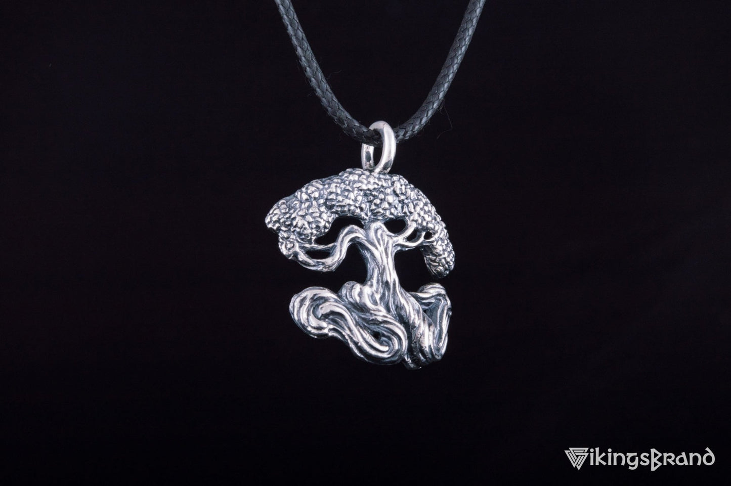 Vikings Yggdrasil World Tree Sterling Silver Pendant Norse Jewelry