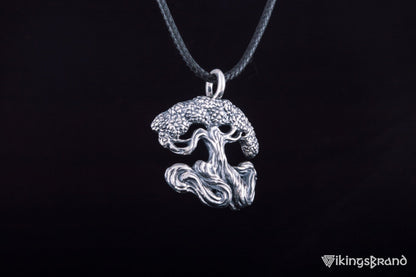 Vikings Yggdrasil World Tree Sterling Silver Pendant Norse Jewelry