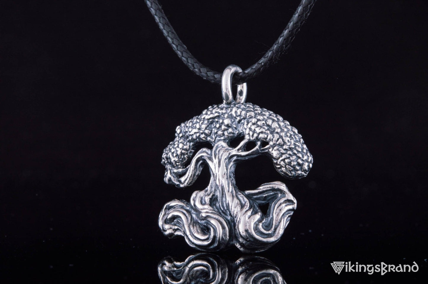 Vikings Yggdrasil World Tree Sterling Silver Pendant Norse Jewelry