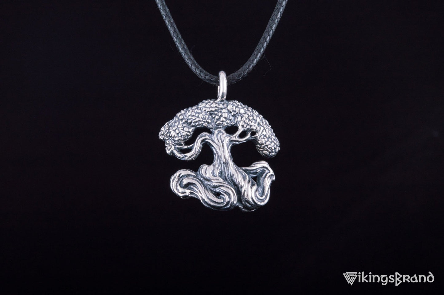 Vikings Yggdrasil World Tree Sterling Silver Pendant Norse Jewelry