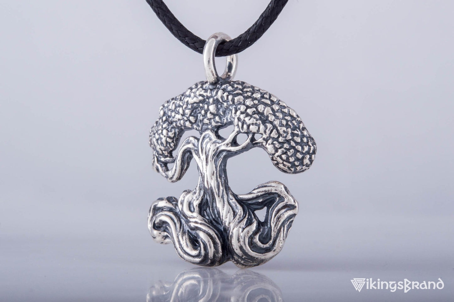 Vikings Yggdrasil World Tree Sterling Silver Pendant Norse Jewelry