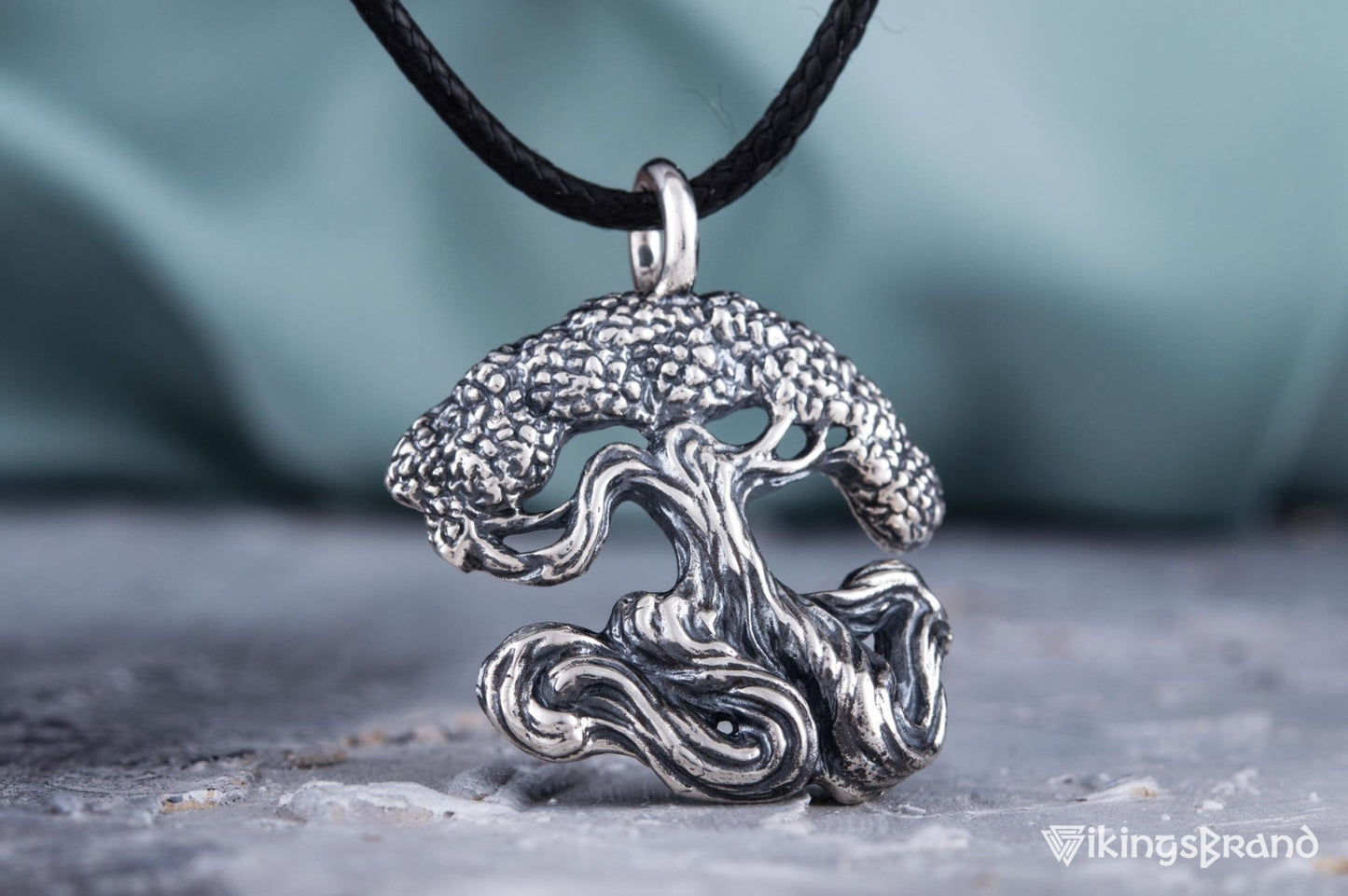 Vikings Yggdrasil World Tree Sterling Silver Pendant Norse Jewelry