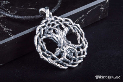 Vikings Yggdrasil World Tree Sterling Silver Pendant Viking Jewelry