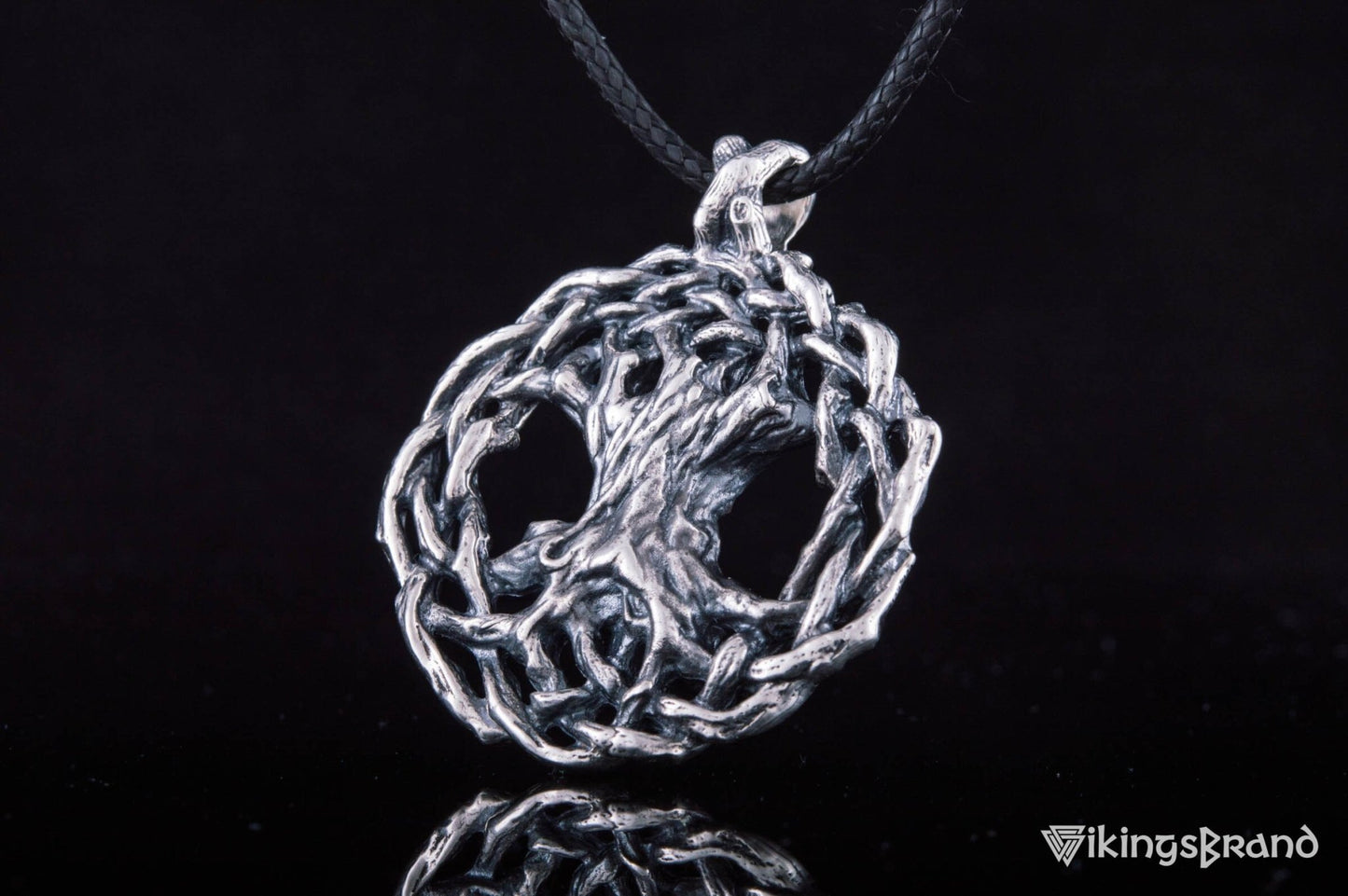 Vikings Yggdrasil World Tree Sterling Silver Pendant Viking Jewelry