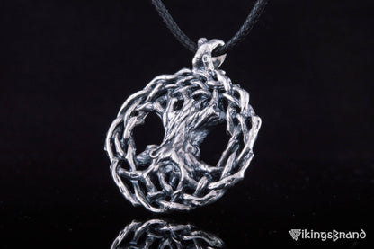 Vikings Yggdrasil World Tree Sterling Silver Pendant Viking Jewelry