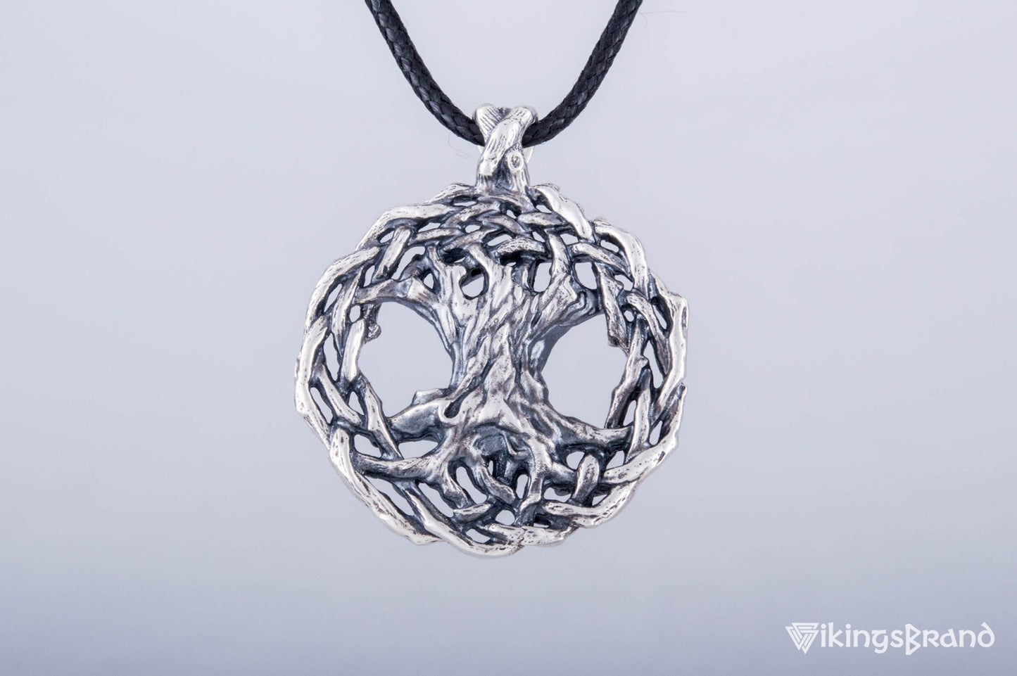 Vikings Yggdrasil World Tree Sterling Silver Pendant Viking Jewelry