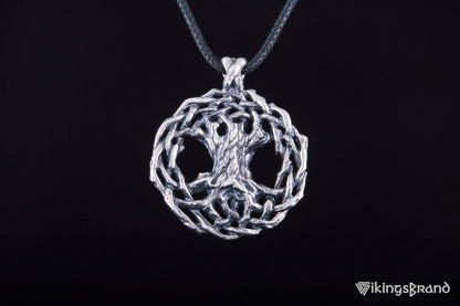 Vikings Yggdrasil World Tree Sterling Silver Pendant Viking Jewelry