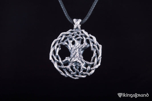 Vikings Yggdrasil World Tree Sterling Silver Pendant Viking Jewelry