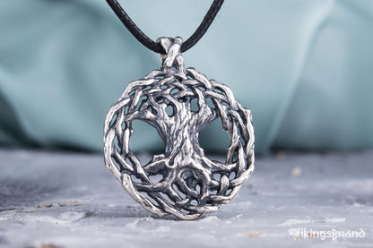 Vikings Yggdrasil World Tree Sterling Silver Pendant Viking Jewelry