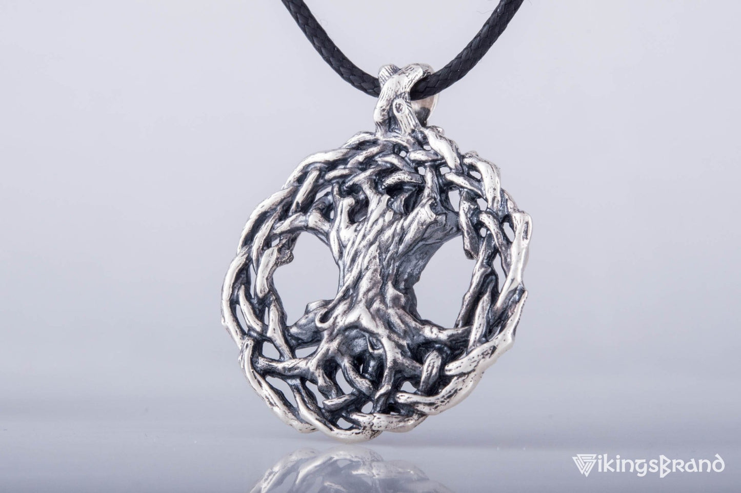 Vikings Yggdrasil World Tree Sterling Silver Pendant Viking Jewelry