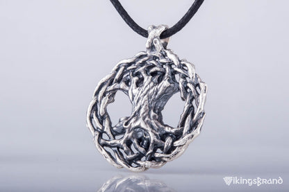 Vikings Yggdrasil World Tree Sterling Silver Pendant Viking Jewelry
