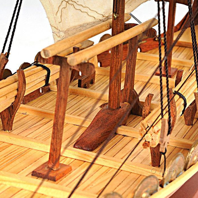 Drakkar Viking Ship - Wooden Model - DIY Kit (Unassembled)- 1/50 Scale - VikingsBrand