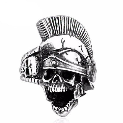 Warrior Punk Skull Rome Ring - VikingsBrand