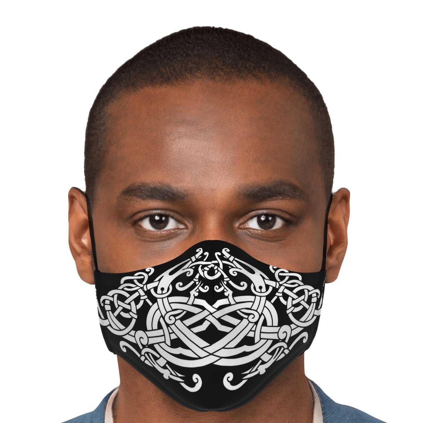 White Dragons Viking Face Mask Cover