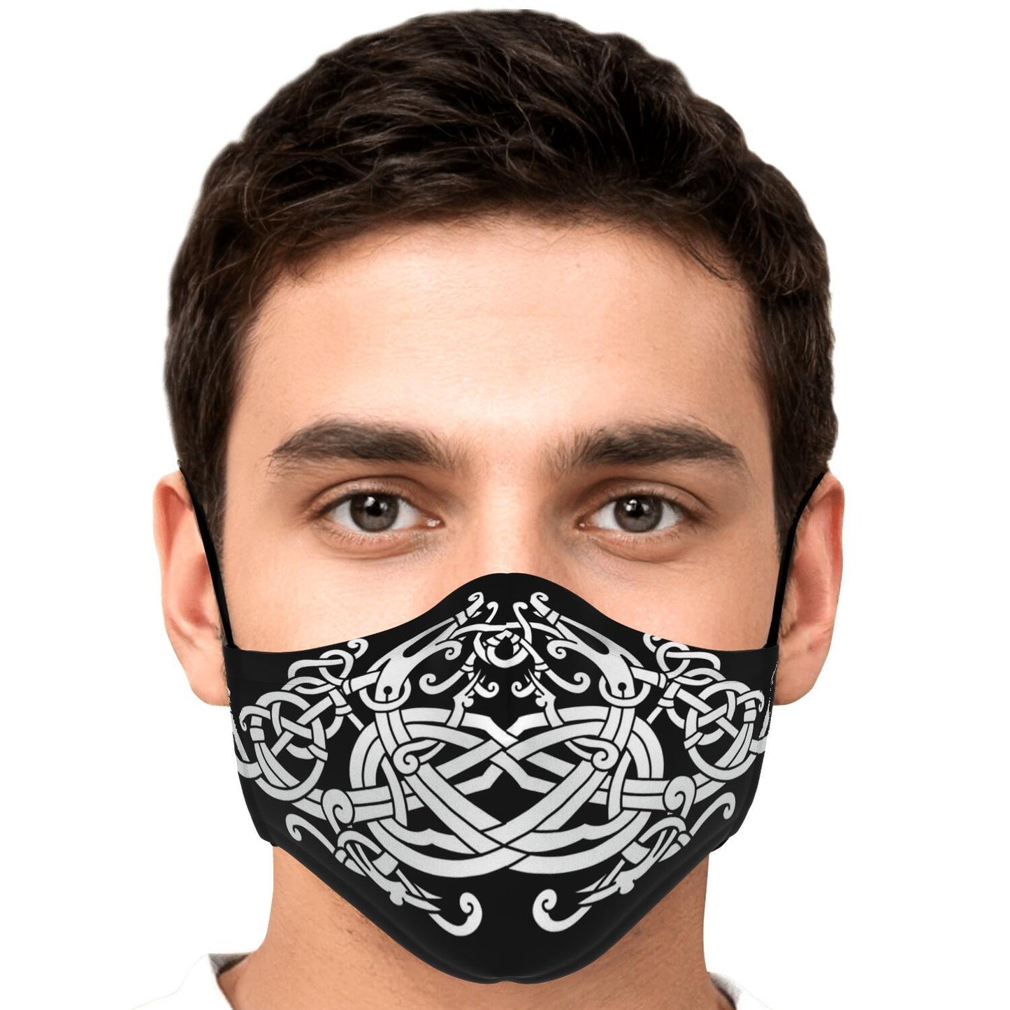 White Dragons Viking Face Mask Cover
