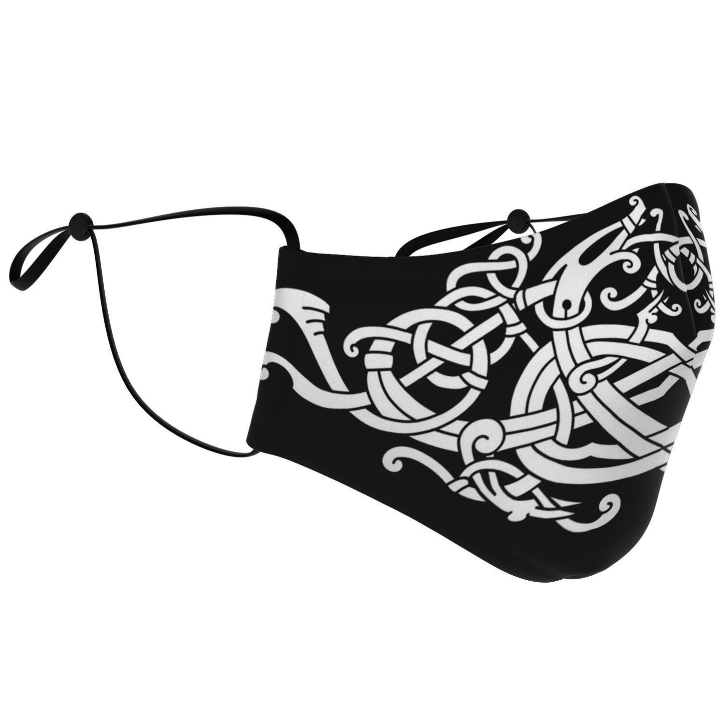 White Dragons Viking Face Mask Cover