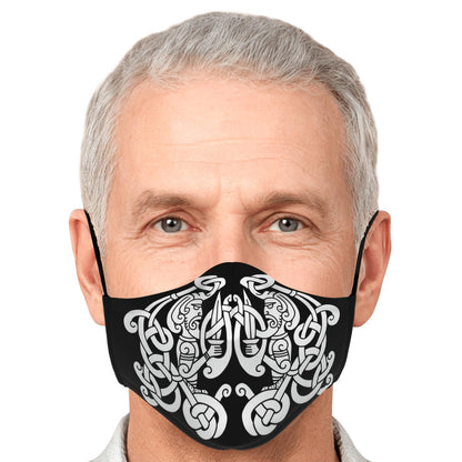 White Viking Guards Face Mask Cover