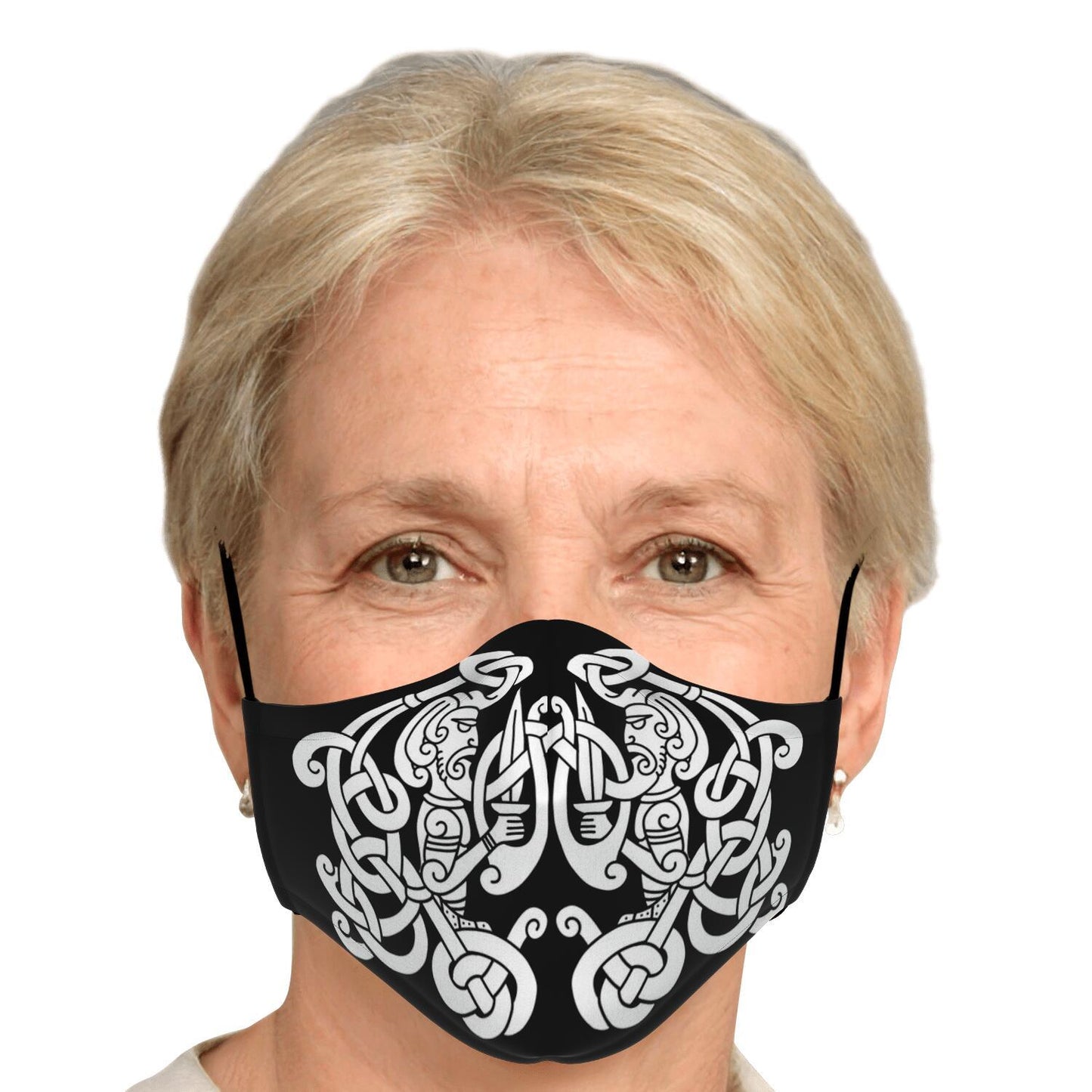 White Viking Guards Face Mask Cover